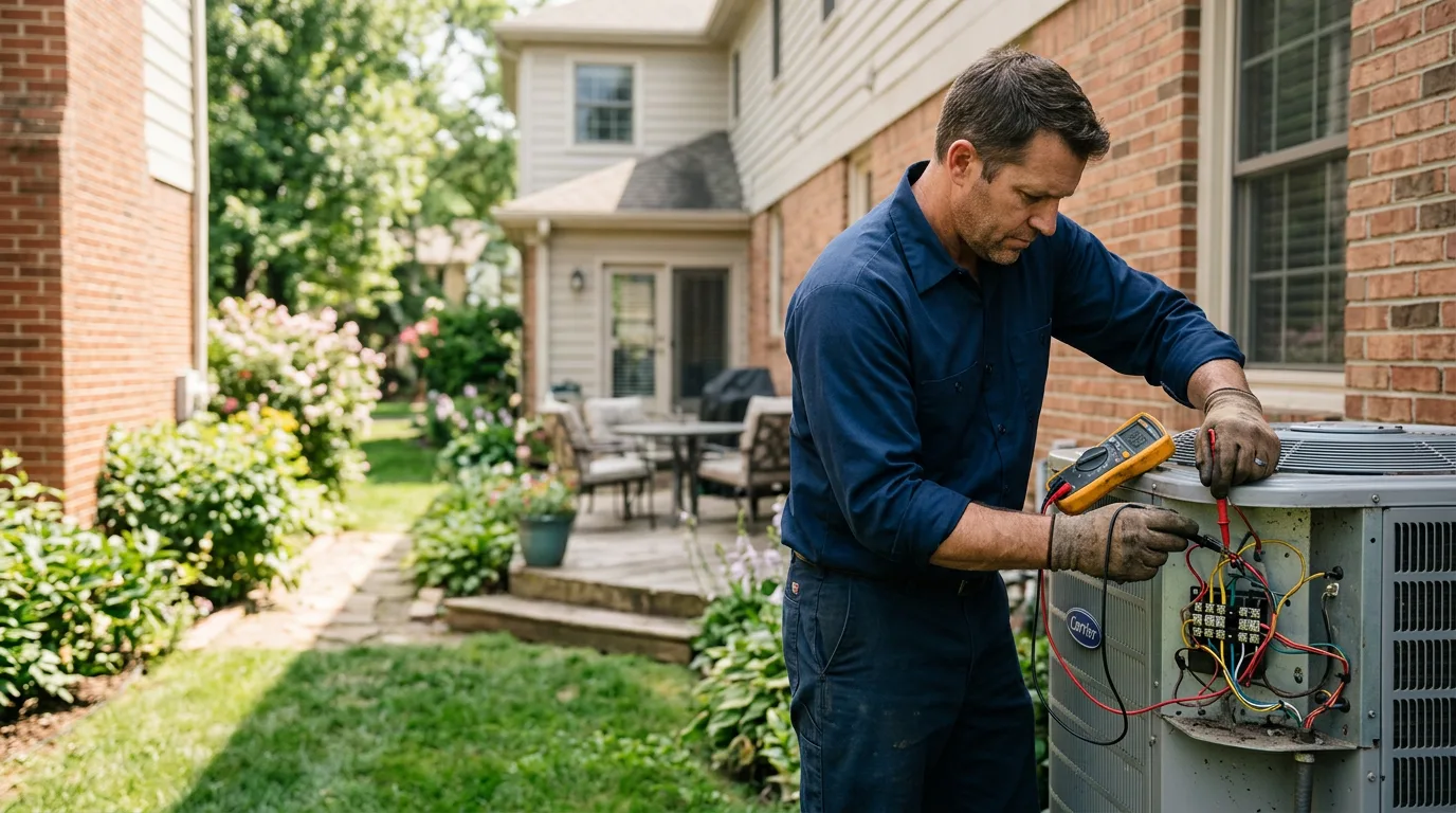 HVAC technician working near Tipton, IA